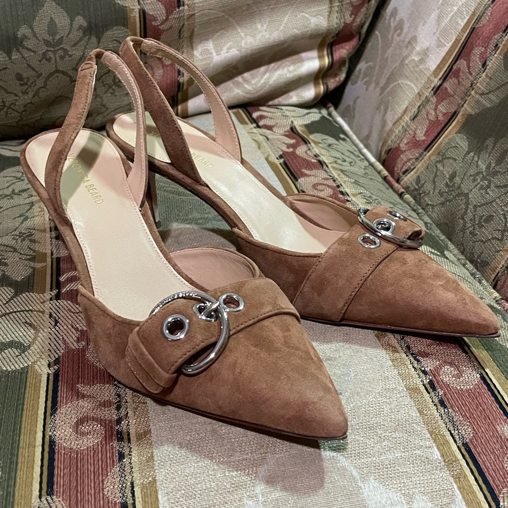 Veronica Beard Roxy Slingback Pointed Toe Pump Wo… - image 1